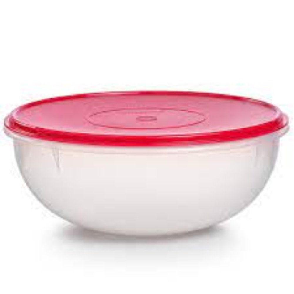 New Tupperware Fix 'n Mix Bowl 26-cup Chili Red seal